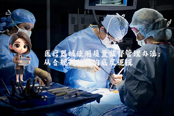 医疗器械使用质量监督管理办法：从合规到效能的底层逻辑